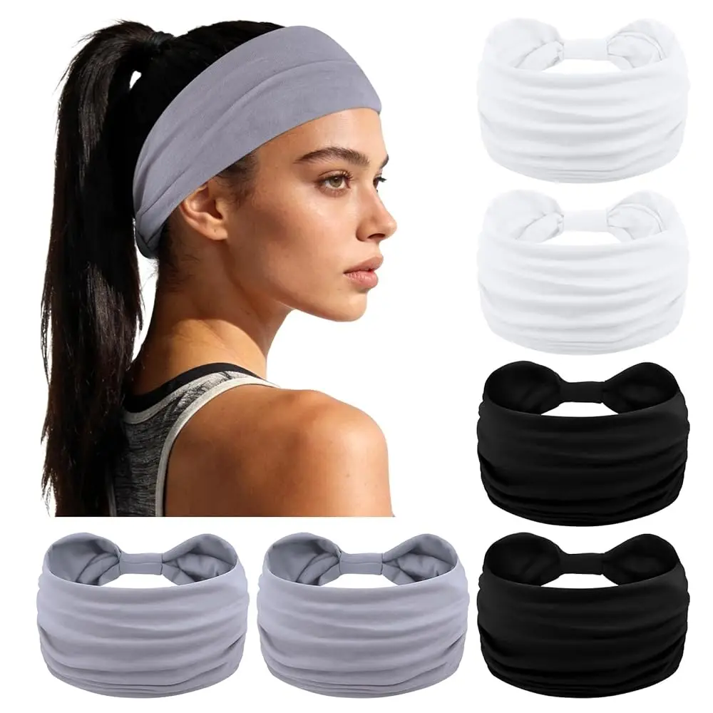 

Free Shipping Wide Headbands for Women, Non Slip Elastic Head Bands Stretch Hair Wraps Headband for Washing Face, Workout, Yoga,