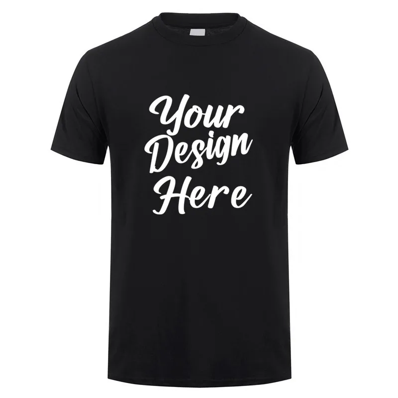 

Custom Design T Shirts Your Own Logo Picture Men Casual Tshirt Cotton Short Sleeve Customized Tees Top