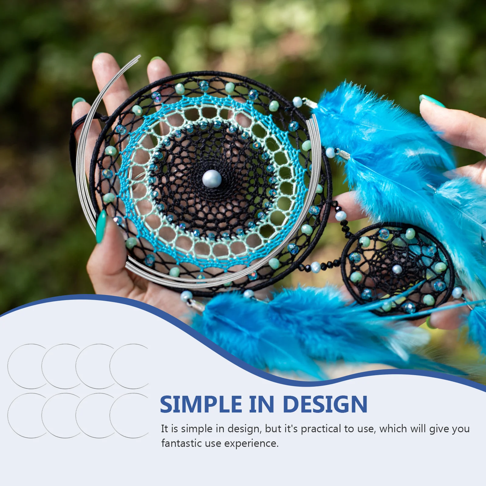 

8pcs Diy Dreamcatcher Frame Iron Half Ring For Home Decor Craft Projects Wreath Making Material Handicraft Diy Iron Ring