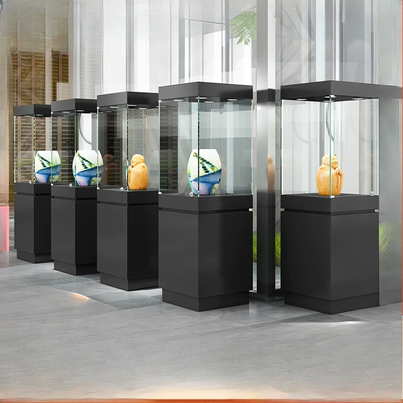 Museum Display Cabinet Custom Jewelry Cabinet Antique Exhibition Glass Cabinet Transparent Cabin