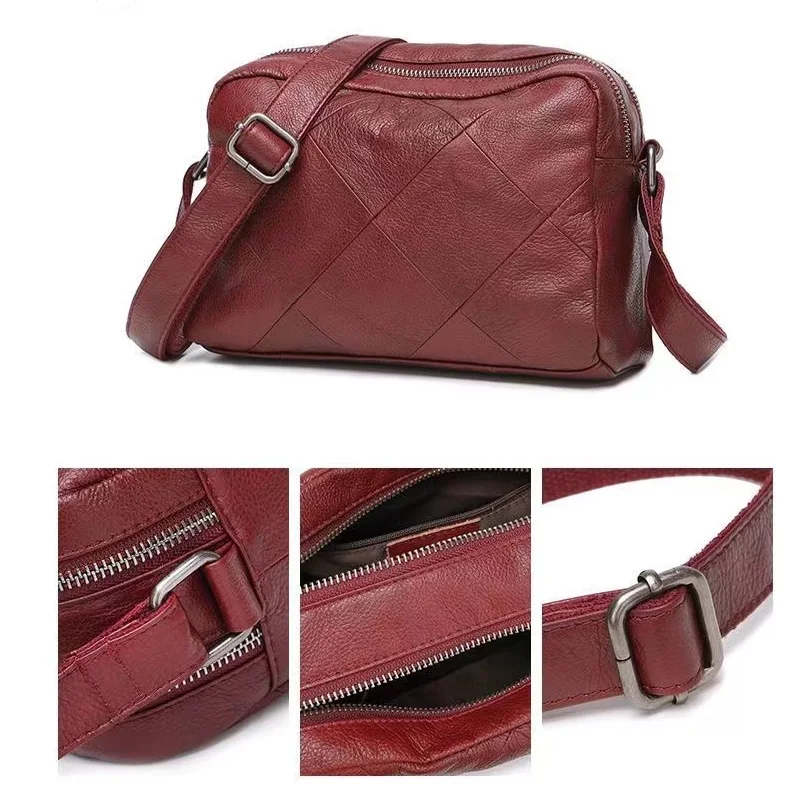 Woman Handbag Genuine Leather Crossbody Bag Luxury Brand Large Capacity Single Messenger Shoulder Bag Casual Purses For Women