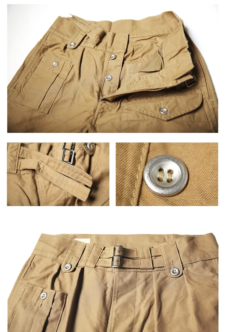NON STOCK 1943 British Army KD Khaki Vintage Trousers_Men's Gurkha Trousers