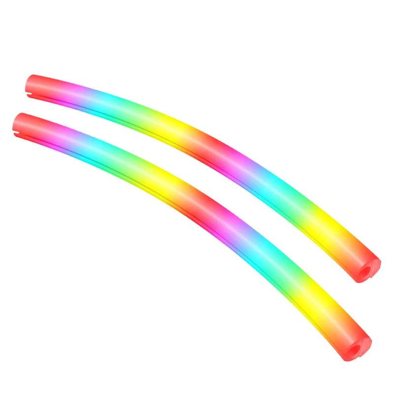 

2pcs/set Luminous Water Cooling Tube Aura Sync Water Cooled Tubes Silicone DIY 5V 3PIN ARGB Computer Case Decoration