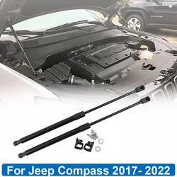 Front Hood Bonnet Lift Support Shock Gas Strut Spring Rod For Jeep Compass 2017 2018 2019 2020 2021 2022 Car Accessories