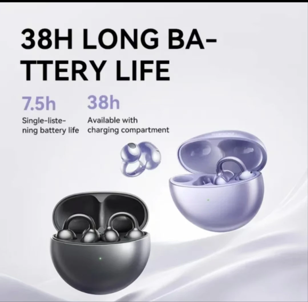 New Hifi Stereo 38H Playtime Sanag S6S Earbud Wireless Open Ear Clip Earphones HiFi Stereo bluetooth Headset Intelligent AI