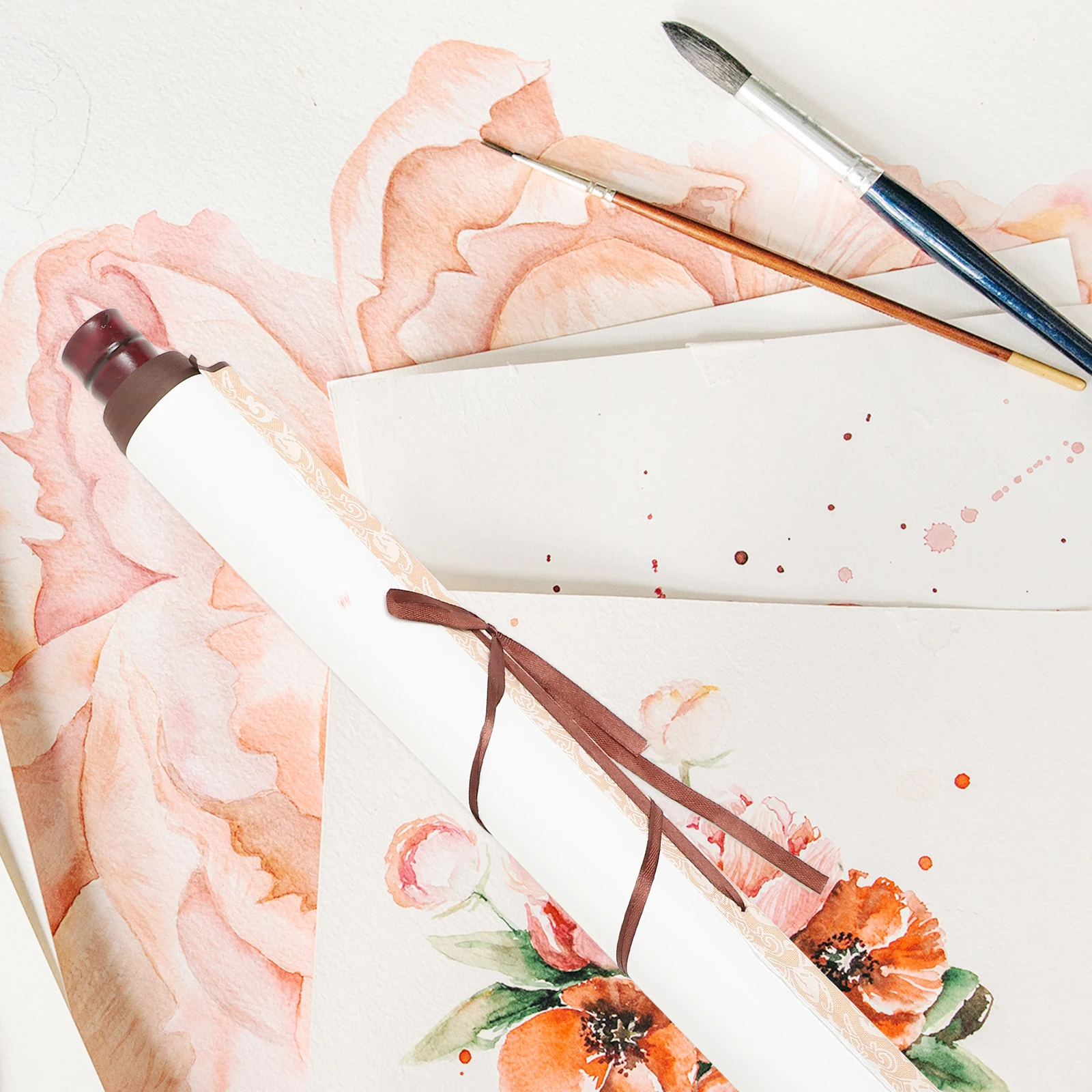 

Blank For Painting Chinese Calligraphy Portable Drawing Scroll Art Wall Decor Xuan Paper Writing Supply Multi-Function