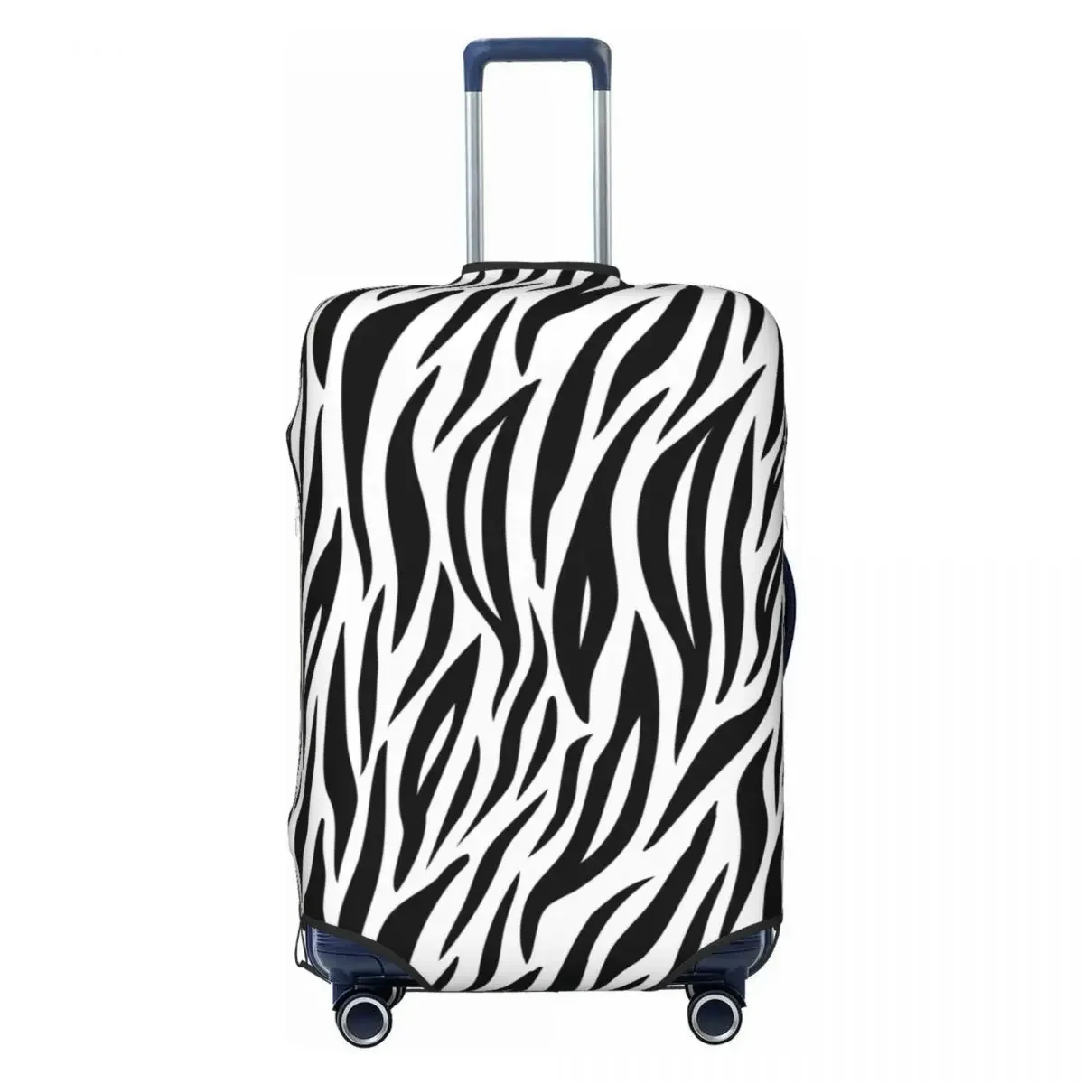 Zebra Print Suitcase Cover Fashion Animal Vacation Travel Elastic Luggage Supplies Protection