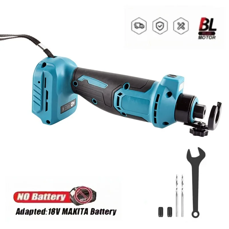 Electric Drywall Cut Out Tool 3 Gear Rotary Cutter Saw Wood Drywall Sheetrock Tool for Makita 18V Battery(No Battery)