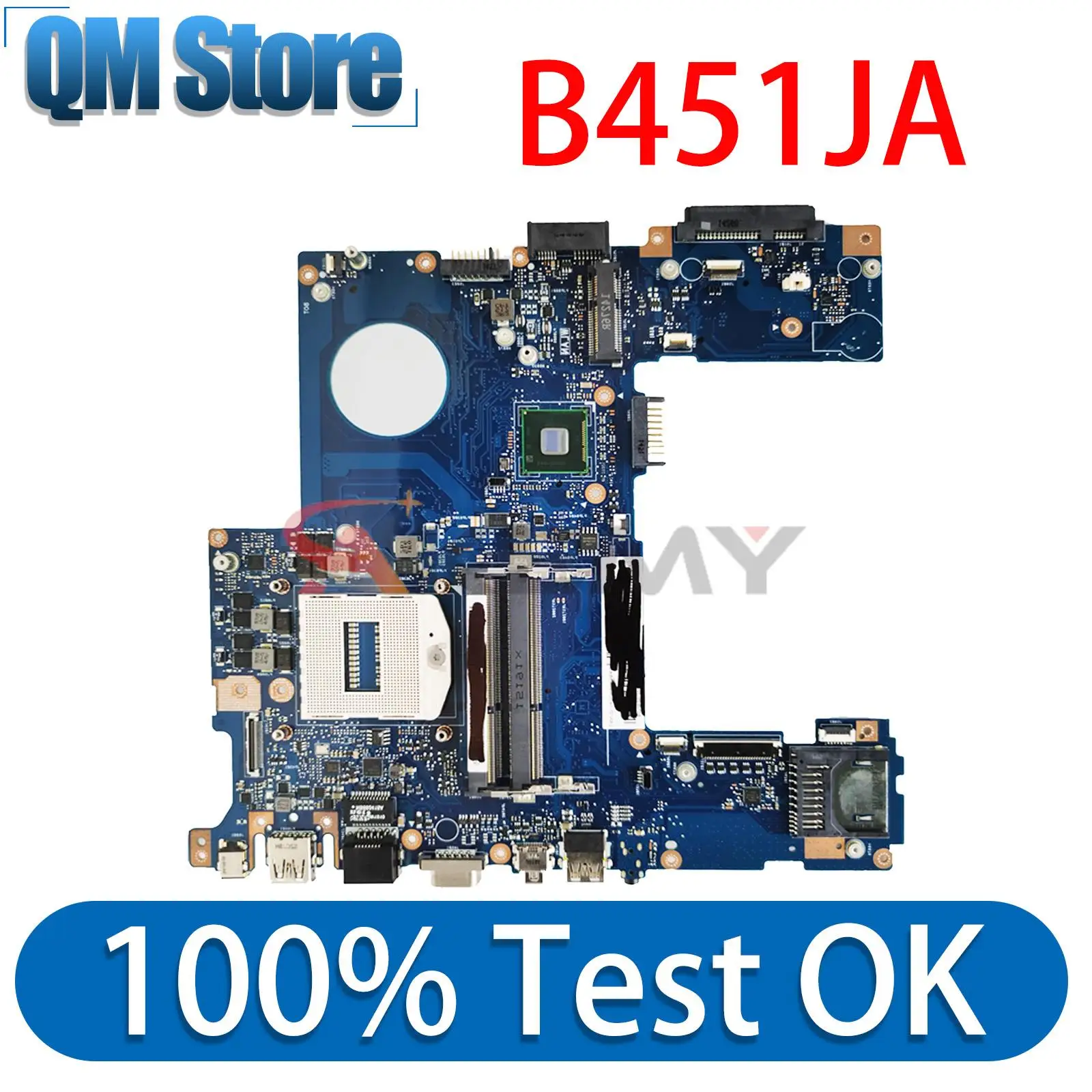 

Mainboard B451J B451 B451JA Laptop Motherboard PGA-947 UMA REV:2.0 MAIN BOARD 100% TEST OK