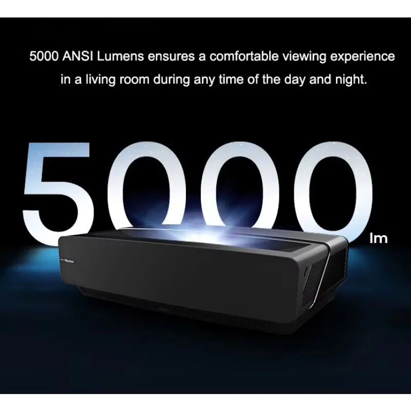 Projetor DLP laser 4K de 5300 lúmens UST Ultra Short Throw WIFI Projetor Laser inteligente Home Cinema Projetor Bluetooth