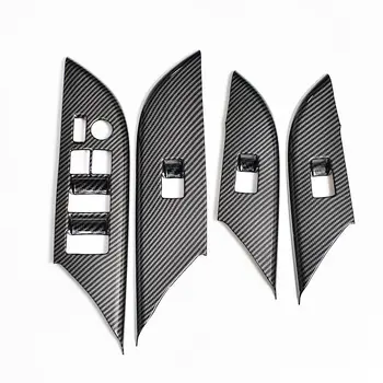 適用於豐田 Fortuner AN160 2016-2021 的碳纖維中控台蓋板內裝把手換檔桿電動車窗開關裝飾條(2018 2019 年)。 10 最佳銷售 碳纖維豐田Fortuner - №1