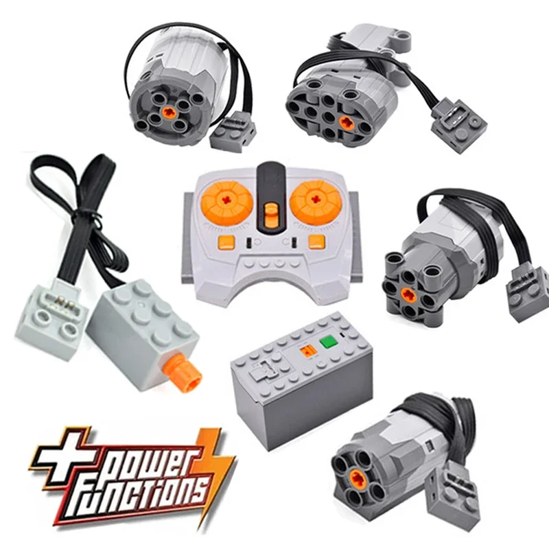 Mini Motor Micro Motor Building Blocks Power Group Module Engine Car Bricks PF Technical Toy for C61018 C61019 Leduo Parts view 3