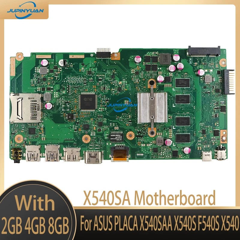 

X540SA Motherboard For ASUS PLACA X540SAA X540S F540S X540 REV 2.1 N3050 N3700 N3710 CPU 2G/4GB/8G Laptop Mainboard