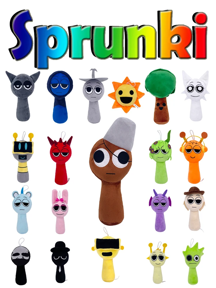 Sprunki Plüschtiere Sprunki Plüsch-Spielzeug Sprunki Spiel-Kissen Kinder Geburtstagsgeschenke M