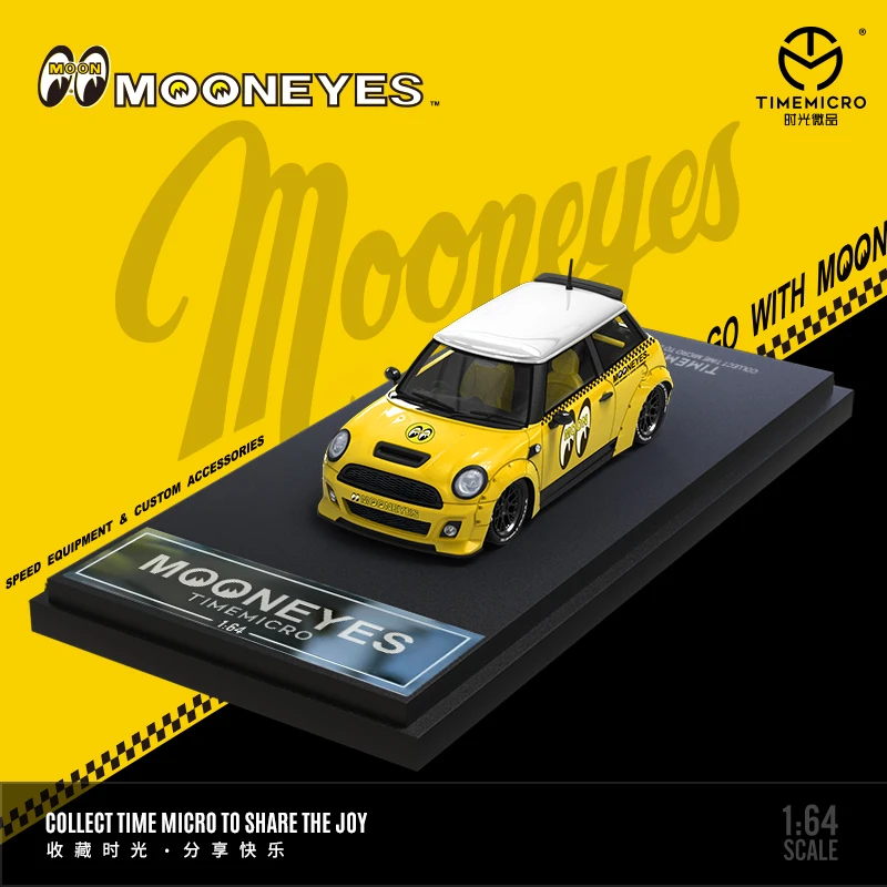 

TimeMicro 1:64 Mini Mooneyes - Yellow standard Version Alloy model