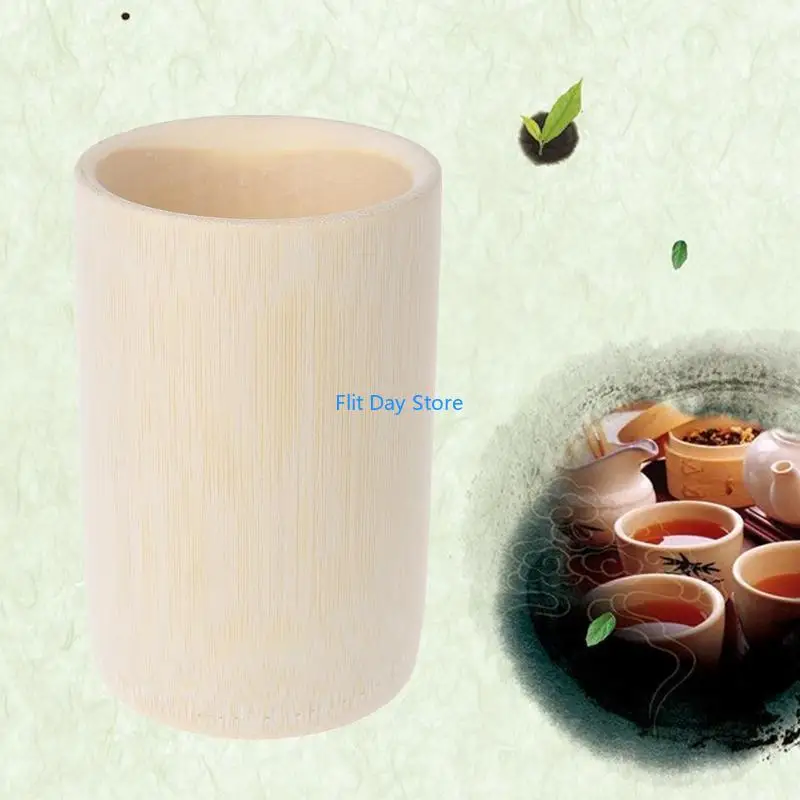 F92C Traditional Handmade Natural Bamboo Cup For Tea Sake Coffee Juice Drinks