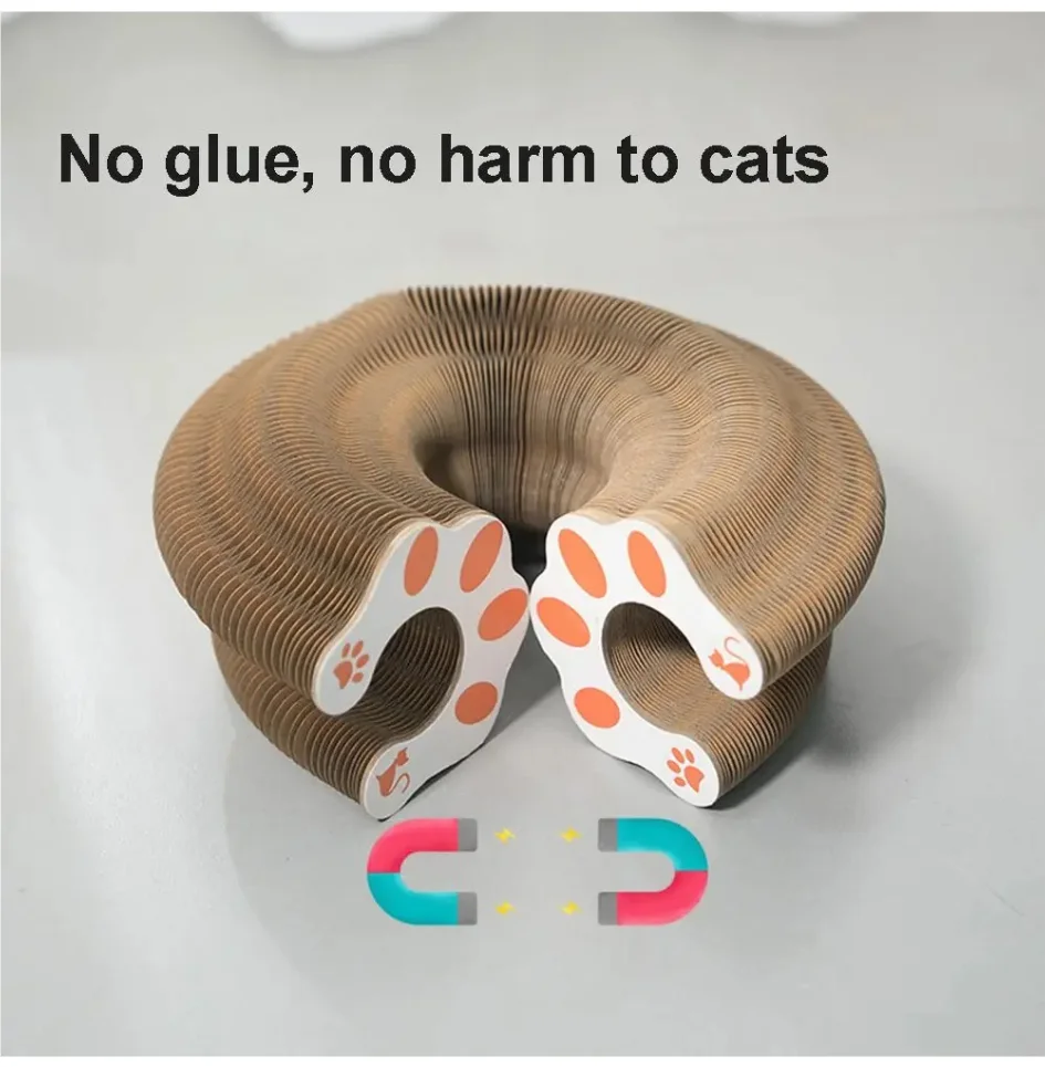 Brinquedo transformável Kitty Kurlz para gatos, resistente ao desgaste, sem migalhas, placa para arranhar, resistente a arranhões