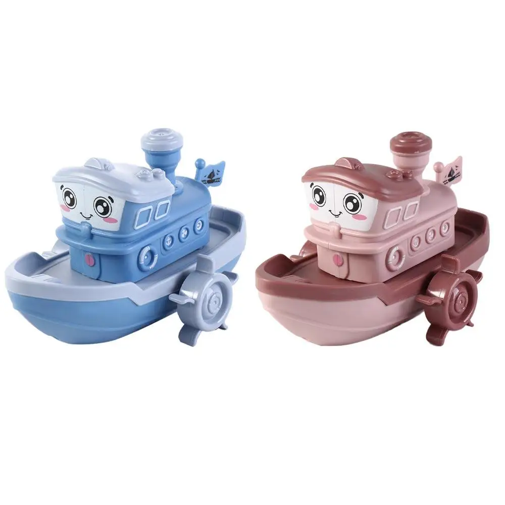 Water Toys Birthday Gifts Floating Ship Game Swimming Beach Game Clockwork Boat Baby Bath Toys Wind Up Toy Cartoon Ship Toy