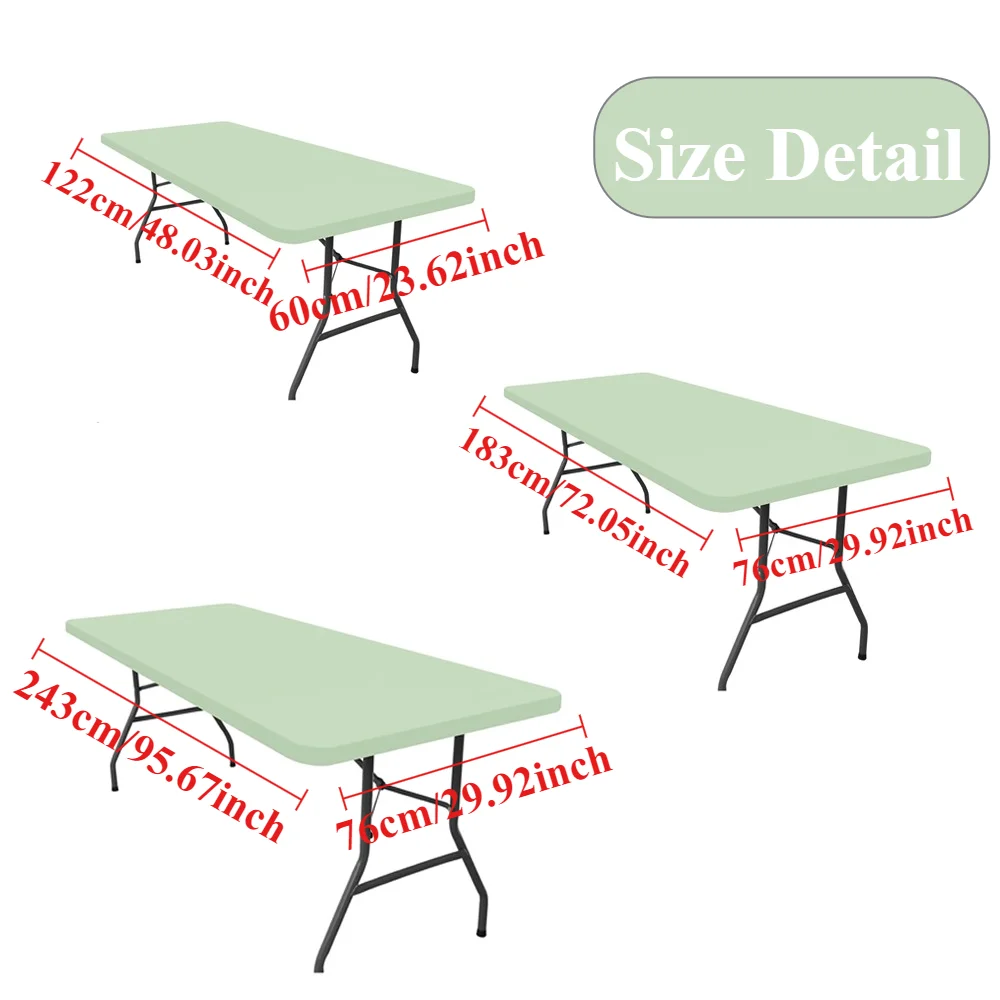 Anti-stain Tablecloth Washable Polyester Elastic Table Covers Protector for Picnic Outdoor Party Wedding Home Клеенка Для Стола