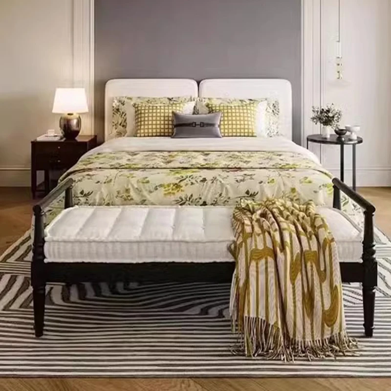 خشبية الحديثة خطوة البراز مقعد مقعد الجمالية صالون الغرور كرسي مصمم لهجة القدم البراز صالة تابوريت صالون الأثاث