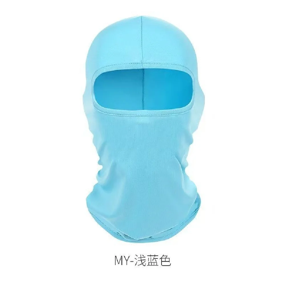 Masker Sutra Es Anti Panas dan Bernapas untuk Pria dan Wanita, Syal Anti Angin untuk Sepeda Motor, Memancing, Bersepeda, Syal Wajah Musim Panas, Kerudung