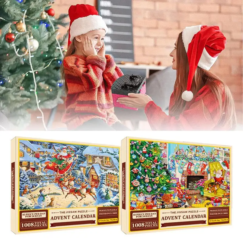 Christmas Advent Calendar Puzzle Christmas Puzzles Holiday Puzzles Christmas Advent Calendar 24 Days Christmas Countdown Holiday