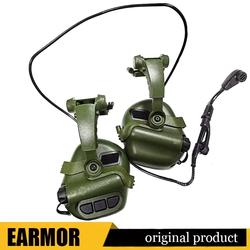 

EARMOR M32X helmet headset, shooting earmuffs, electronic hearing protector, shooting hearing protection