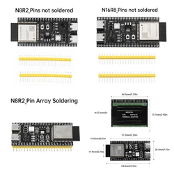 ESP32 ESP32-S3 WiFi Bluetooth Internet of Things Dual Type-C Development Board Core Board ESP32-S3-DevKit C 44PIN for N8R2 N16R8