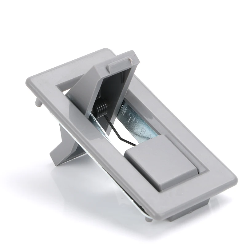 

2 pcs LS765 Hot Sale New Style Wholesale Grey Hasps Push-button Plastic Handle Panel Lock Distribution Box Industrial Hardware