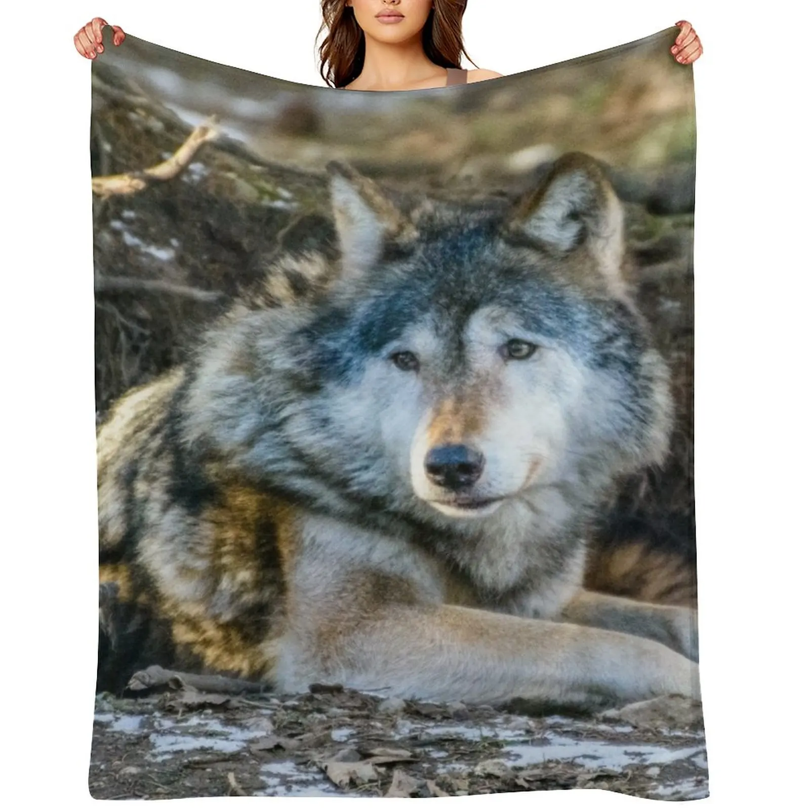 

Lone Wolf Throw Blanket Decoratives heavy to sleep blankets and throws Furrys Blankets