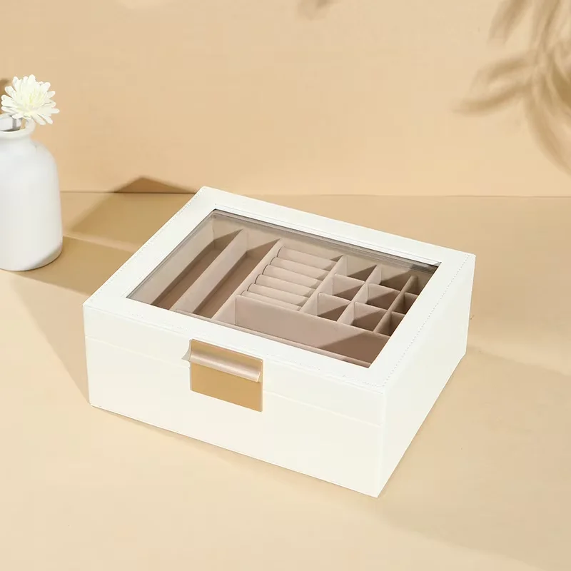 boite-a-bijoux-princesse-rangement-transfrontalier-en-cuir-pu-fenetre-a-deux-couches-plateau-amovible-pour-boucles-d'oreilles-bagues-colliers-bracelets