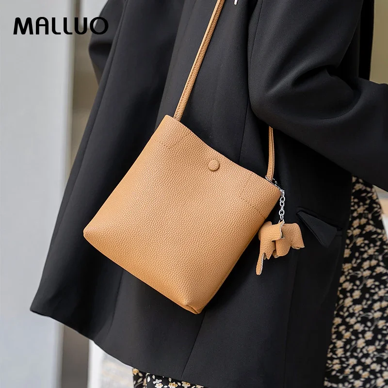 Bolsos cruzados de cuero genuino para mujer, bolsos de hombro de cuero de vaca para mujer, moda simple, monedero cuadrado pequeño sólido para mujer