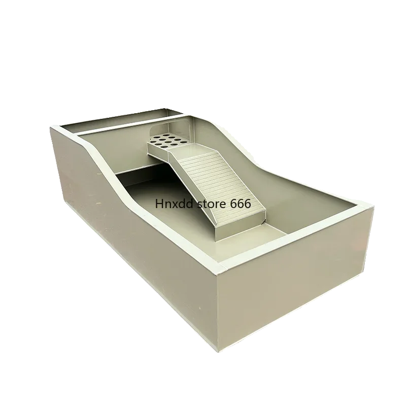 Medium and large PP plastic amphibious with platform drainage breeding turtle tank egg laying pond