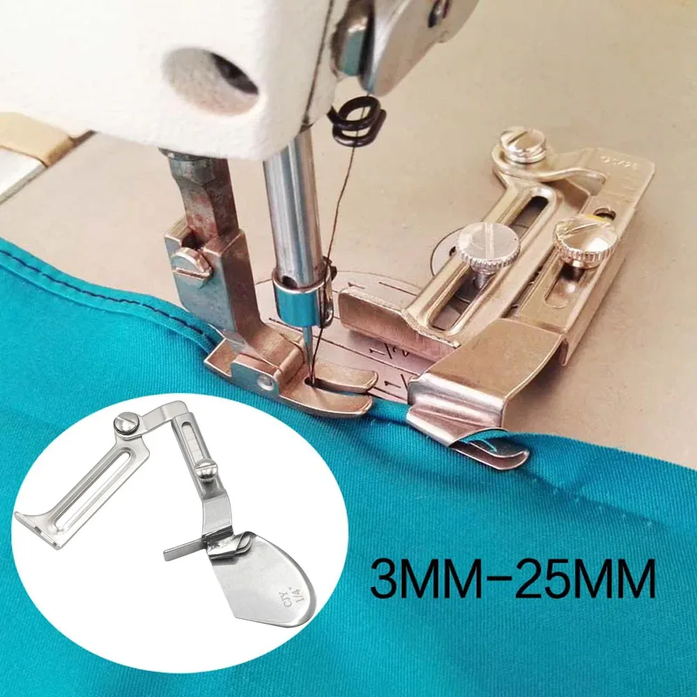 Industrial Lockstitch Sewing Machine Binder Hem Folder Binding Attachment Attachment Curling Presser Foot Sewing Accessories