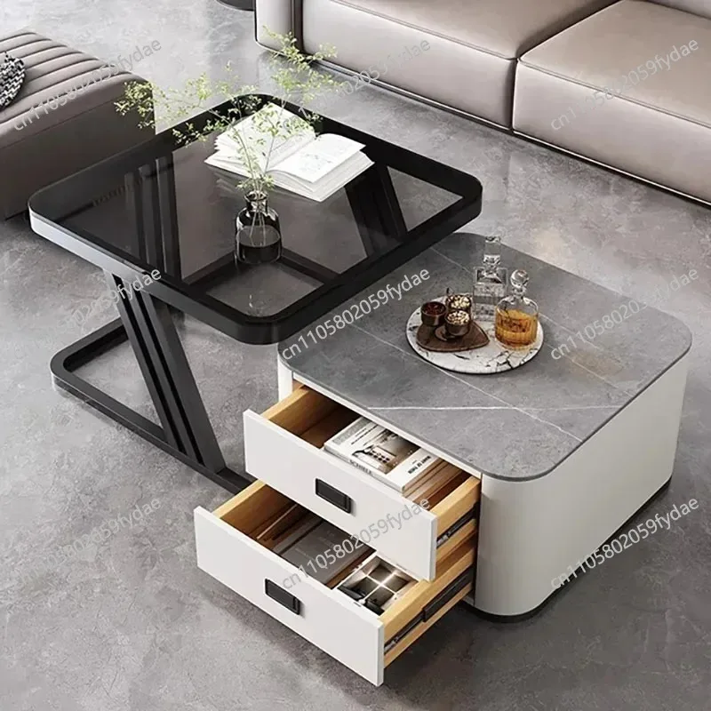 Transparent Luxury Coffee Tables Metal Simple Minimalist Unique Salon Coffee Tables Modern Design Meubles Space Saving Furniture