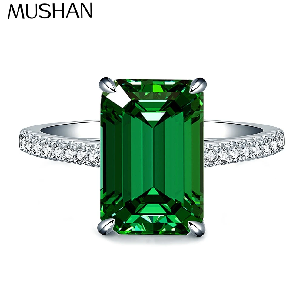

MuShan Jewelry 925 Sterling Silver Ring Wedding Band High Carbon Diamond Bridal Shower Elegant Jewelry Women Rings Fine Jewelry