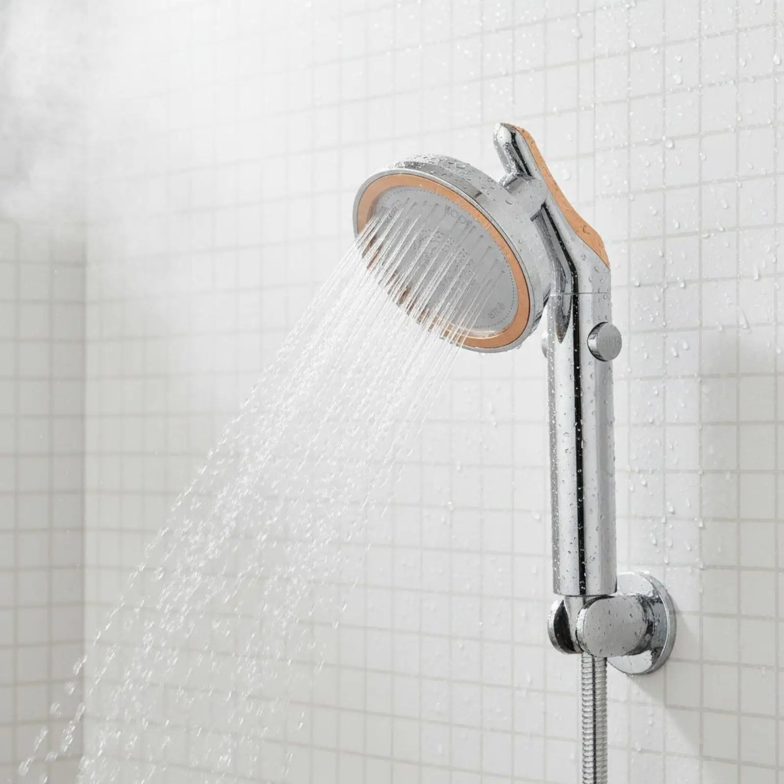 Easy Installation High Pressure Shower Head Universal Fit Rotating Shower Head