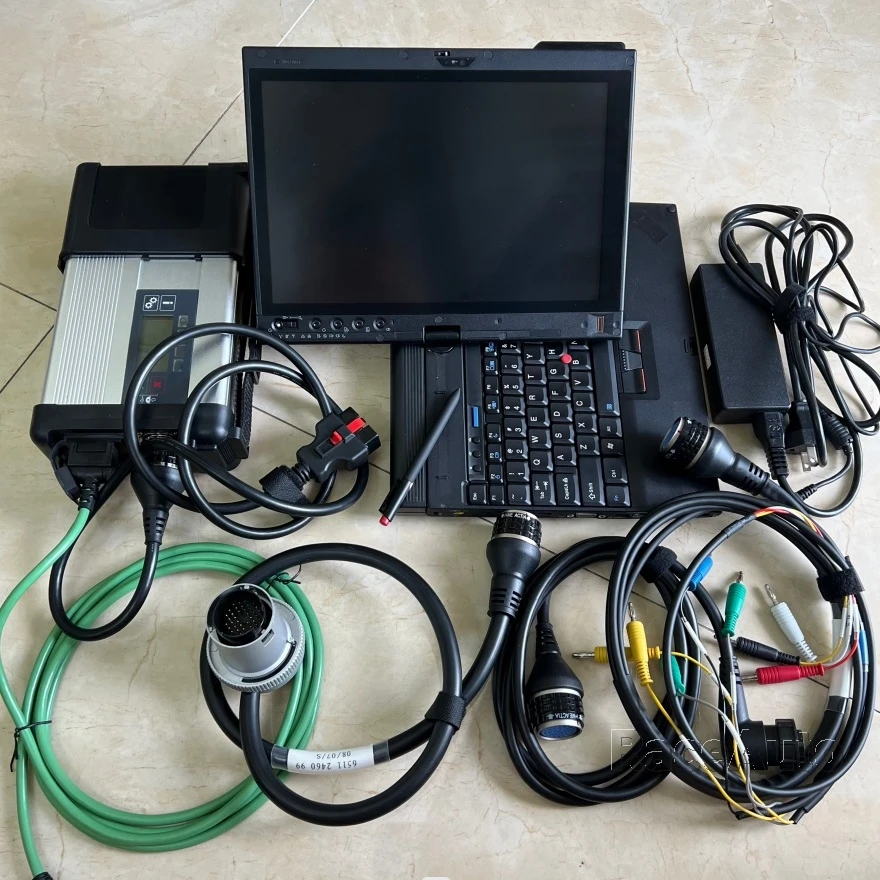 

Mb C5 Star Diagnosis with Software SSD 480gb Laptop Thinkpad x220T Touch Screen i5 4g Ready to Use for Cars Trucks