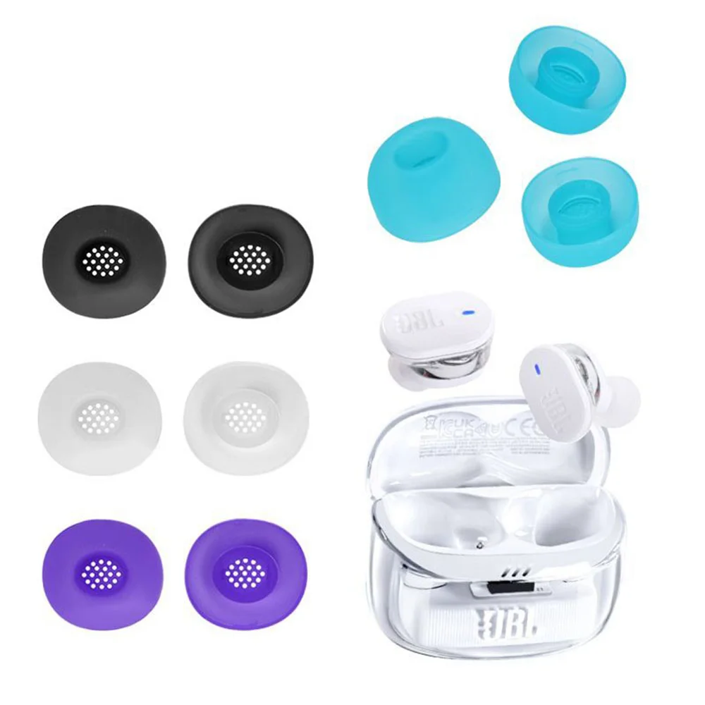6pcs Ear Tips for JBL TUNE BUDS 2 Soft Silicone Earbuds Tips Eartips Eargels Replacement Earphone Parts