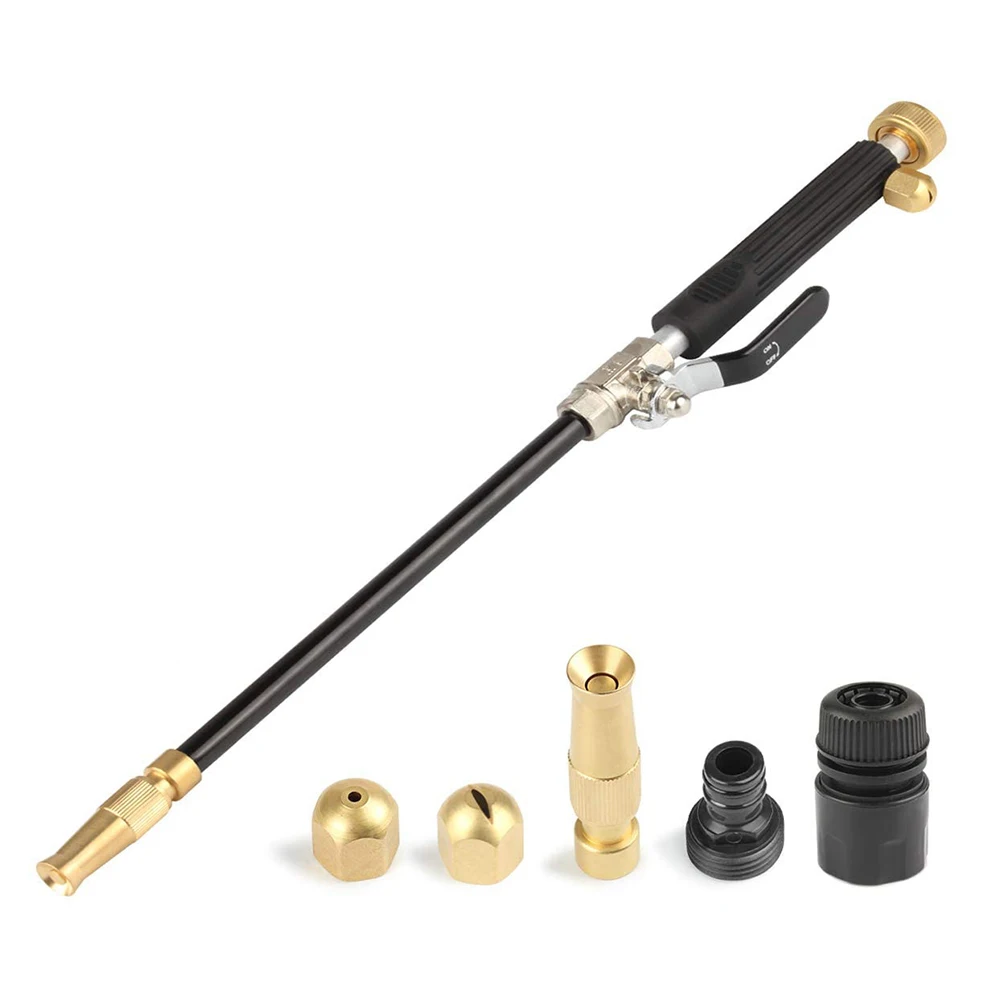 

Outdoor Cleaning Tool Black Copper Jet Garden Wash Multi Purpose Cleaning Nozzle Car Wash Nozzle Heavy Usage Resistant
