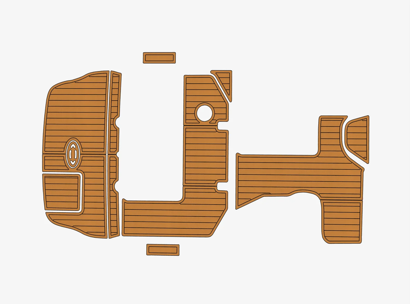 

2008-2013 searay 255 sundancer 1/4" 6mm EVA foam Non-Slip PVC Teak Decking marine Mat seadek aqua carpet Marine Floor
