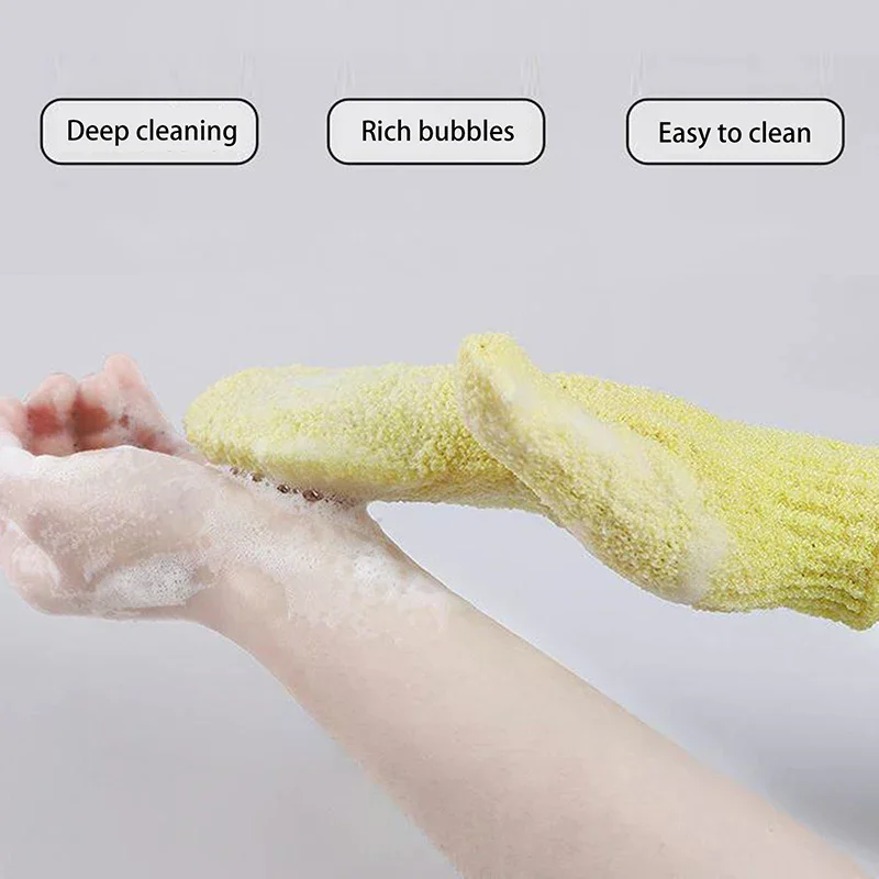 

Exfoliating Body Massage Sponge Bath Gloves Skin Bath Shower Wash Cloth Shower Scrubber Back Scrub Moisturizing Spa Skin Gloves