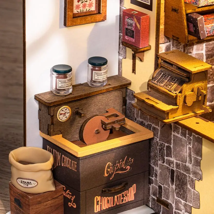 ROBOTIME 3D-Puppenhaus-Set aus Holz, einzigartiges Geschenk, Heimdekoration, Ornament, DIY, herausforderndes Miniaturhaus, Basteln für Erwachsene und Teenager