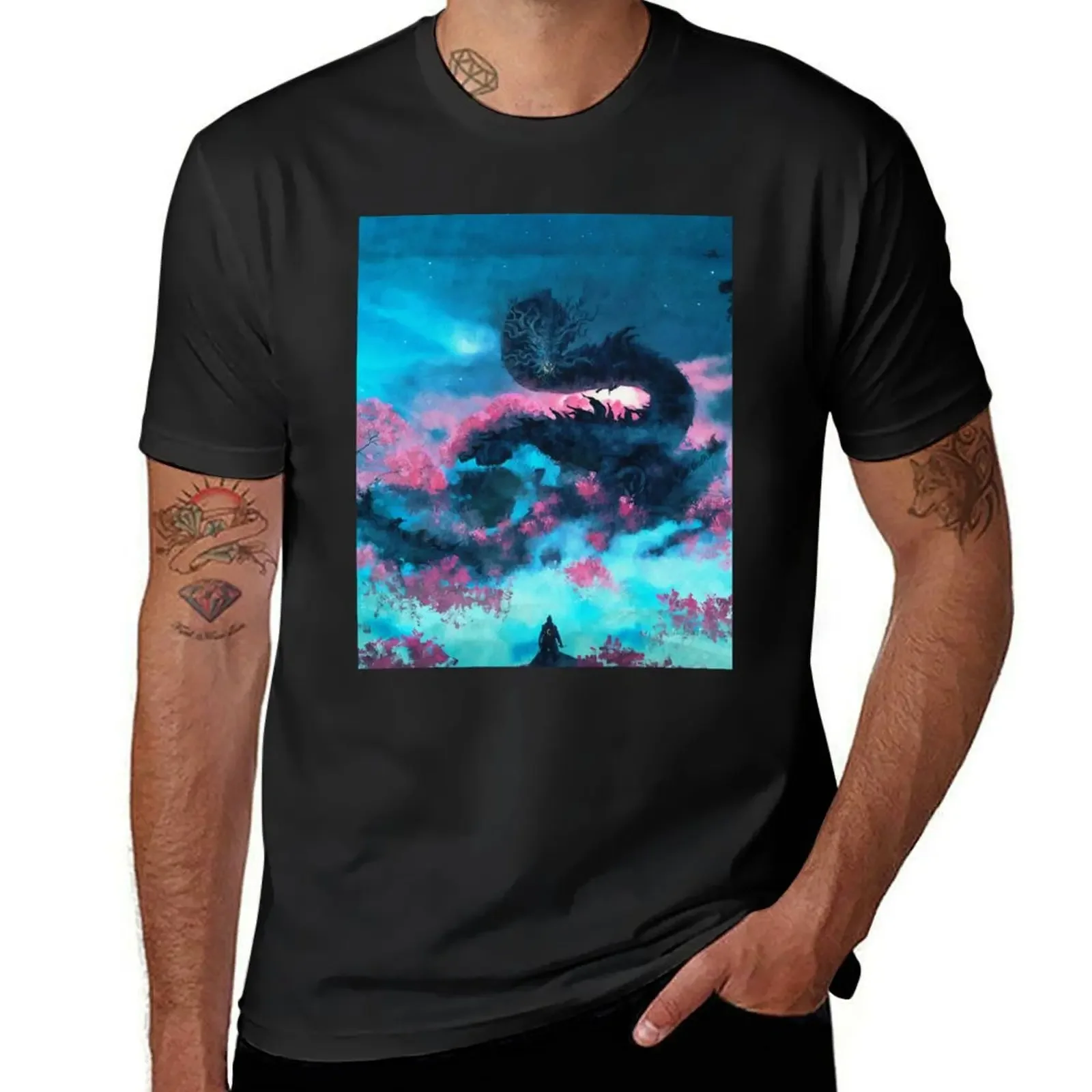 Sekiro Shadows Die Twice Graphic T-Shirt heavyweights customs design your own customizeds graphics mens champion t shirts