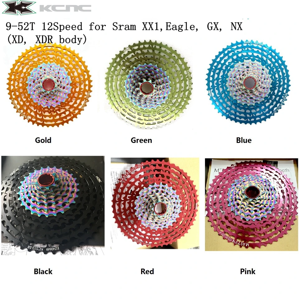 Kcnc-12スピードmtbカセット,9-52歯,xx1eagle xd xdr 12s sram用