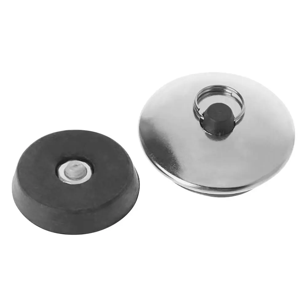 1Pcs Stainless Steel Bath Plug Easy to Use Rubber Drain Stopper Kitchen Bathroom Accessory Water Bath Tub Caps