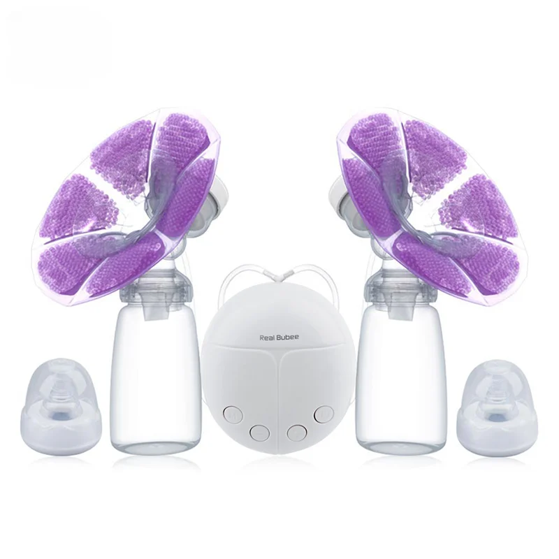 New Double Electric Breast Pumps Powerful Nipple Suction Baby Milk Bottle Cold Heat Pad Nippl USB Electric Breast Pump