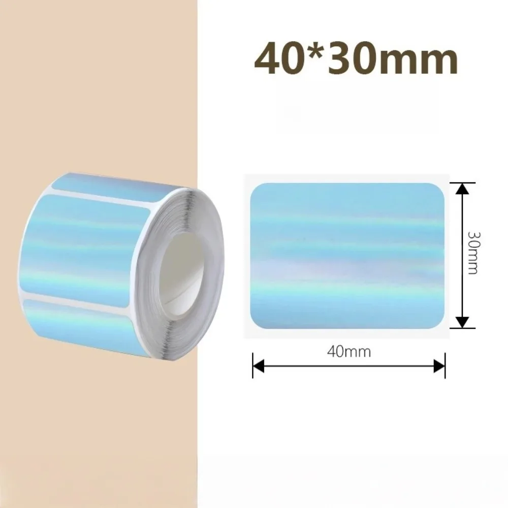 230pcs Portable Thermal Laser Label Paper Waterproof 40x30 mm Rectangular Label Tear-resistant Self Adhesive Printer Paper