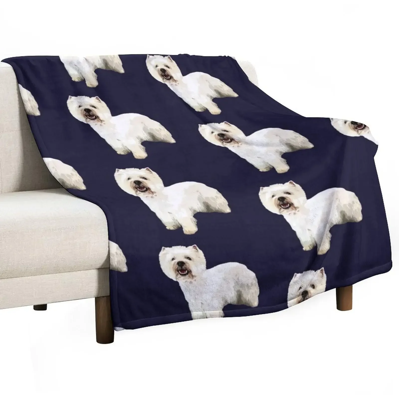 Westie West Highland Terrier Throw Blanket blankets ands anime Blankets