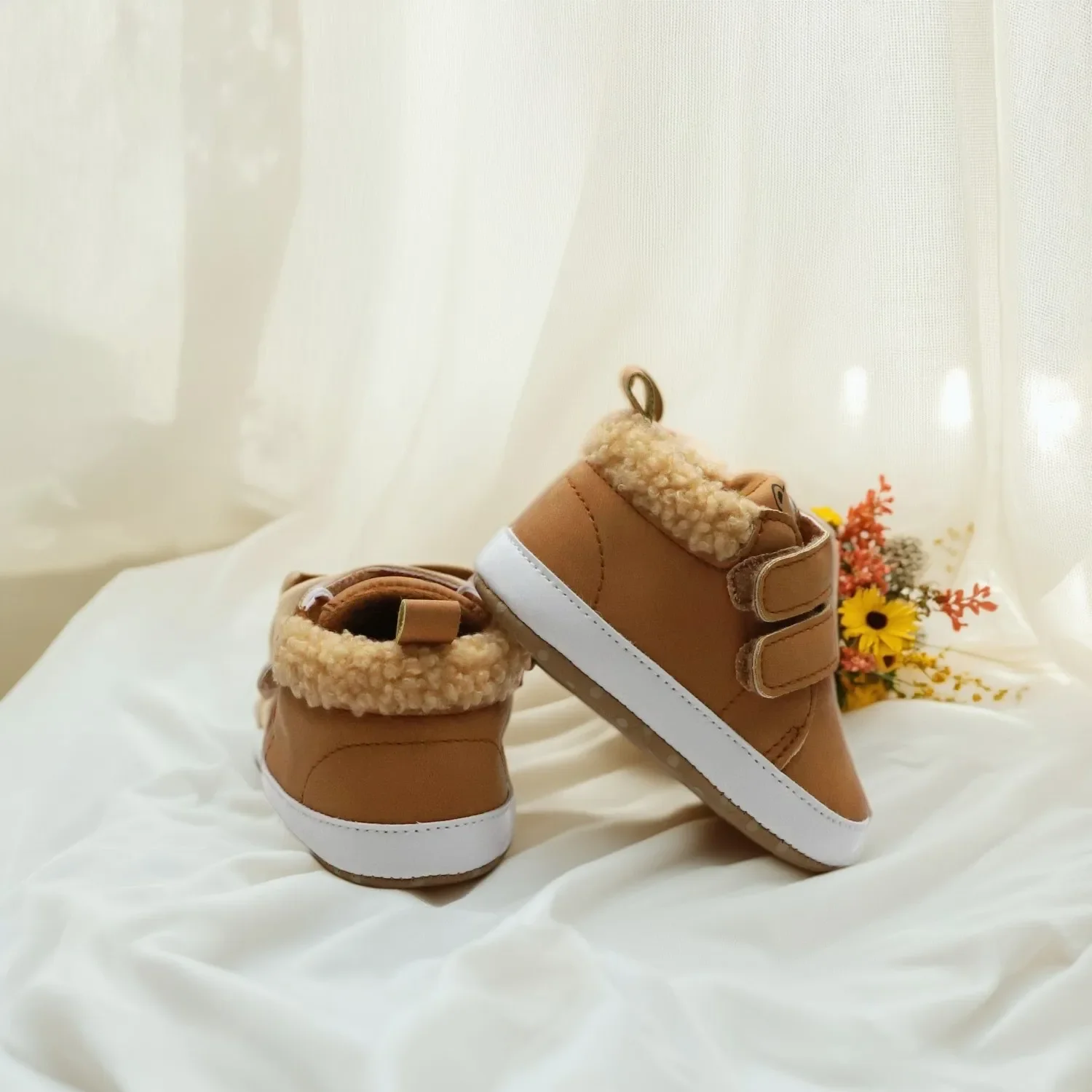 أحذية أطفال للخريف والشتاء، أحذية مشي للأطفال، أحذية مارتن عالية الجودة مضادة للانزلاق، 0-6-12-18 شهرًا، دافئة ومريحة